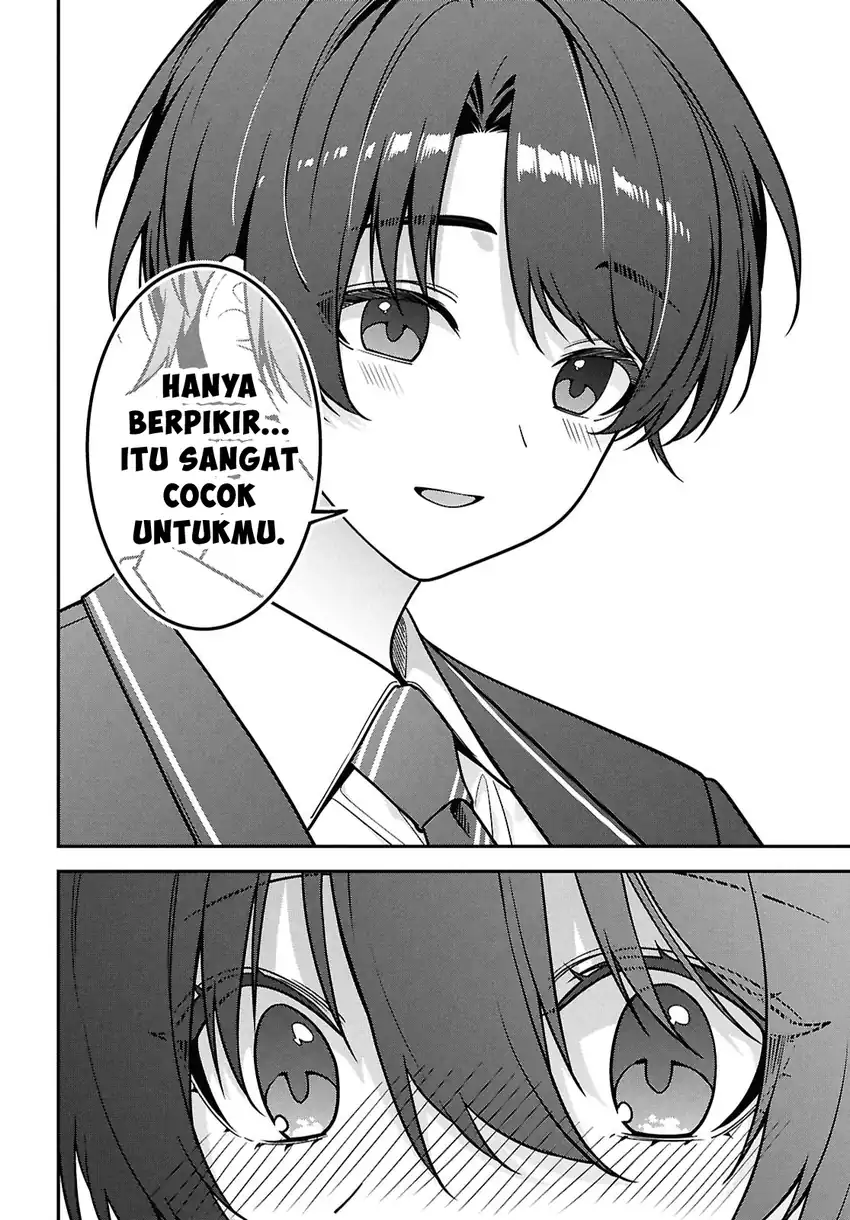 Tonari no Seki no Yankee Shimizu-san ga Kami o Kuroku Sometekita Chapter 14 Gambar 16