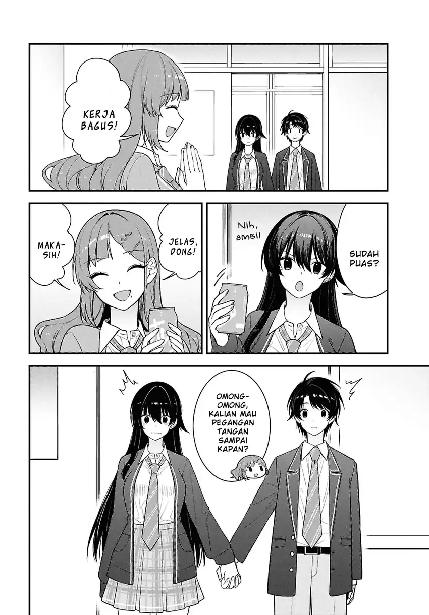 Tonari no Seki no Yankee Shimizu-san ga Kami o Kuroku Sometekita Chapter 14 Gambar 18