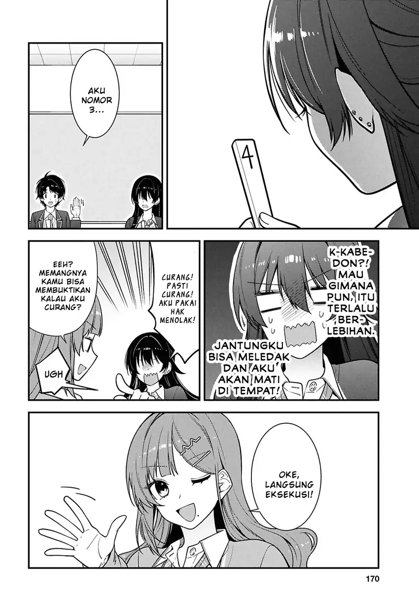 Tonari no Seki no Yankee Shimizu-san ga Kami o Kuroku Sometekita Chapter 14 Gambar 20