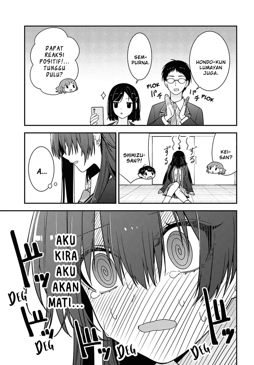 Tonari no Seki no Yankee Shimizu-san ga Kami o Kuroku Sometekita Chapter 14 Gambar 24