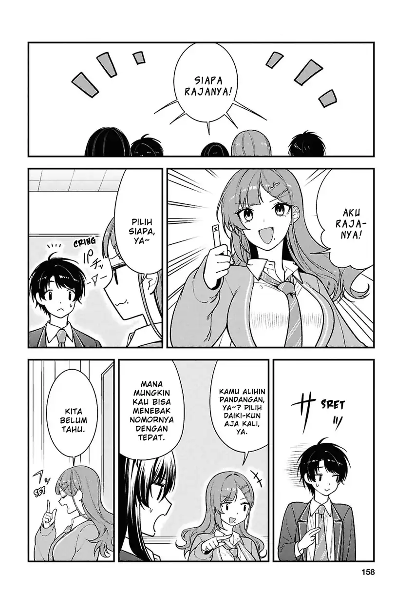 Tonari no Seki no Yankee Shimizu-san ga Kami o Kuroku Sometekita Chapter 14 Gambar 8