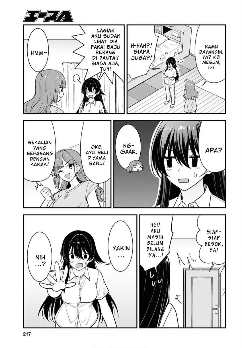 Tonari no Seki no Yankee Shimizu-san ga Kami o Kuroku Sometekita Chapter 17 Gambar 19