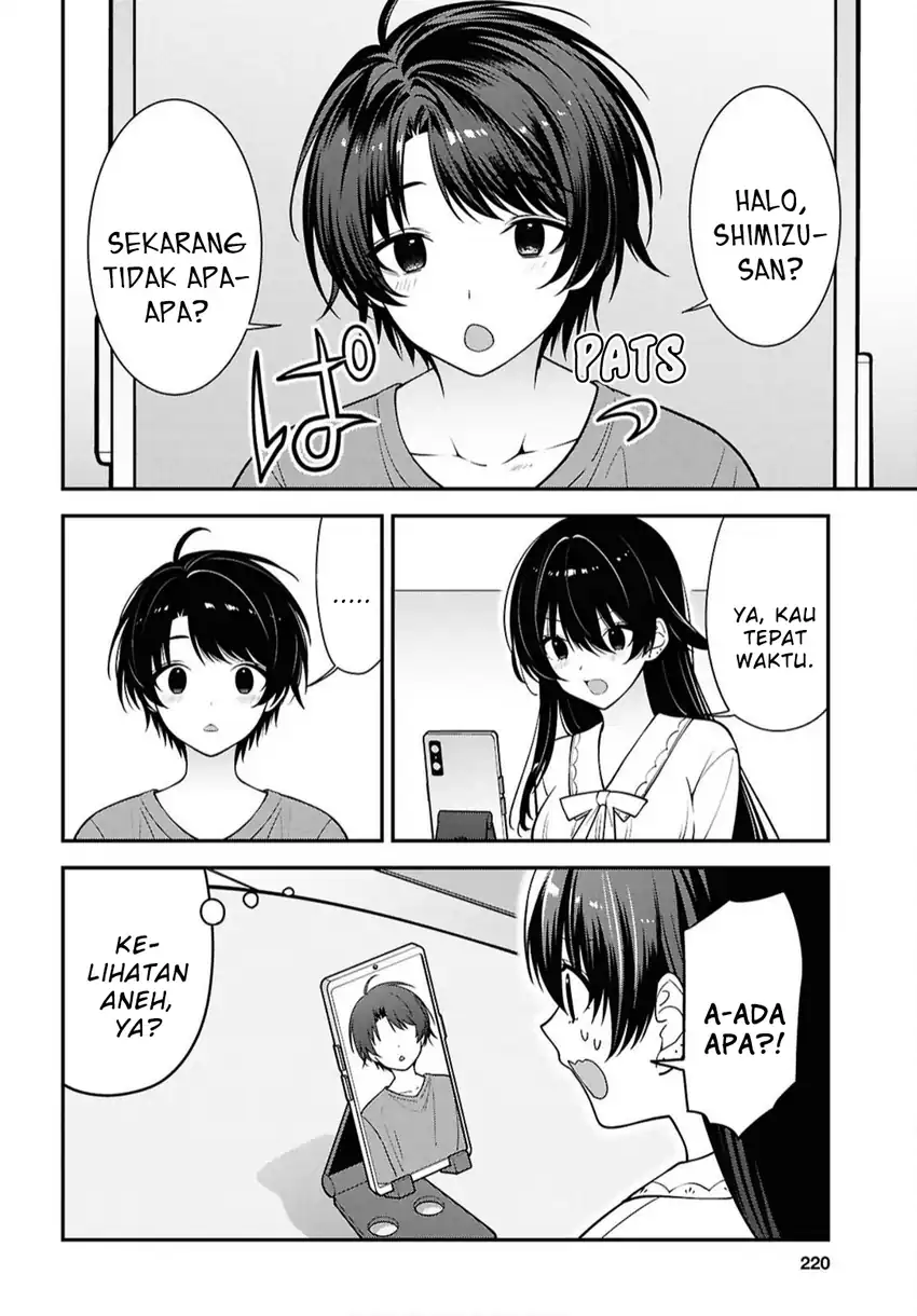 Tonari no Seki no Yankee Shimizu-san ga Kami o Kuroku Sometekita Chapter 17 Gambar 22