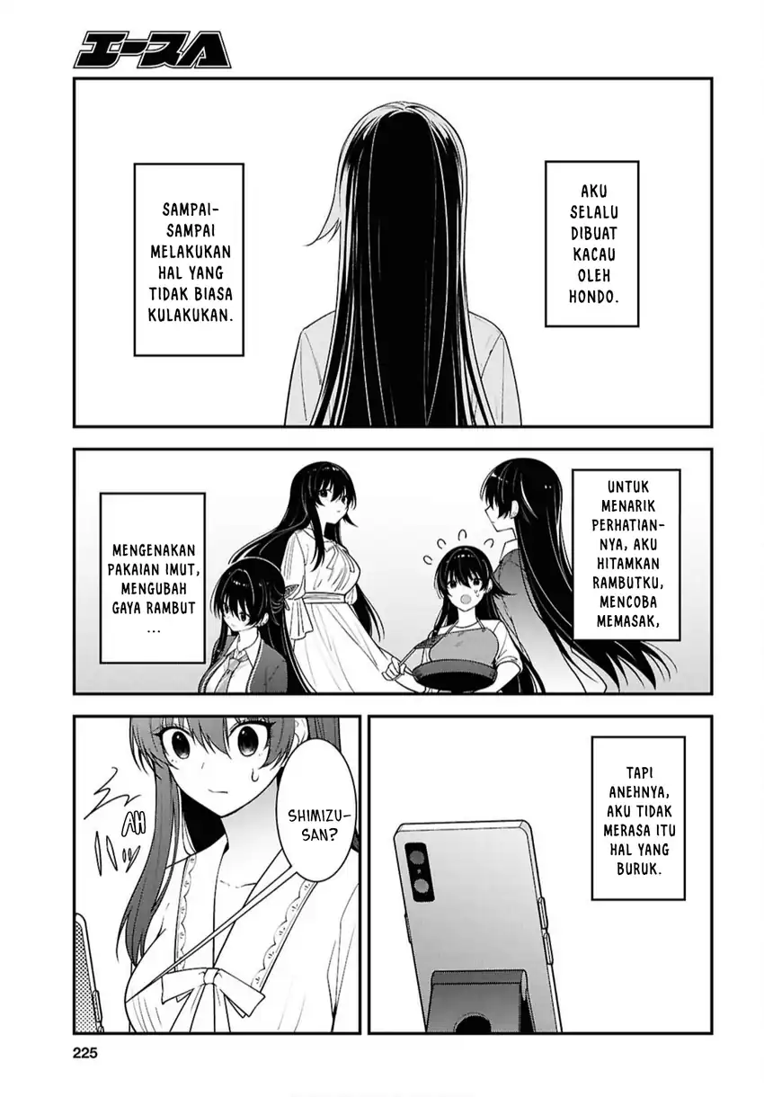 Tonari no Seki no Yankee Shimizu-san ga Kami o Kuroku Sometekita Chapter 17 Gambar 27