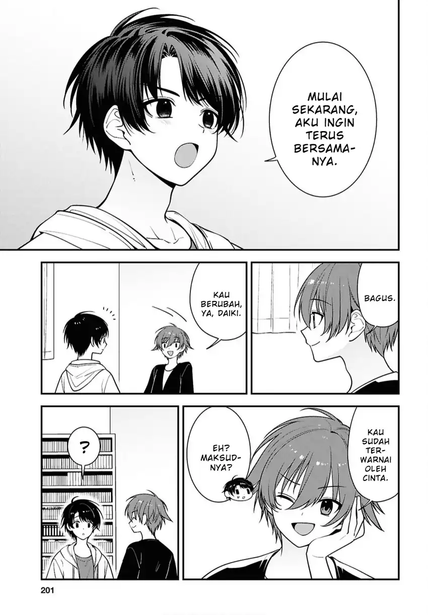 Tonari no Seki no Yankee Shimizu-san ga Kami o Kuroku Sometekita Chapter 17 Gambar 3