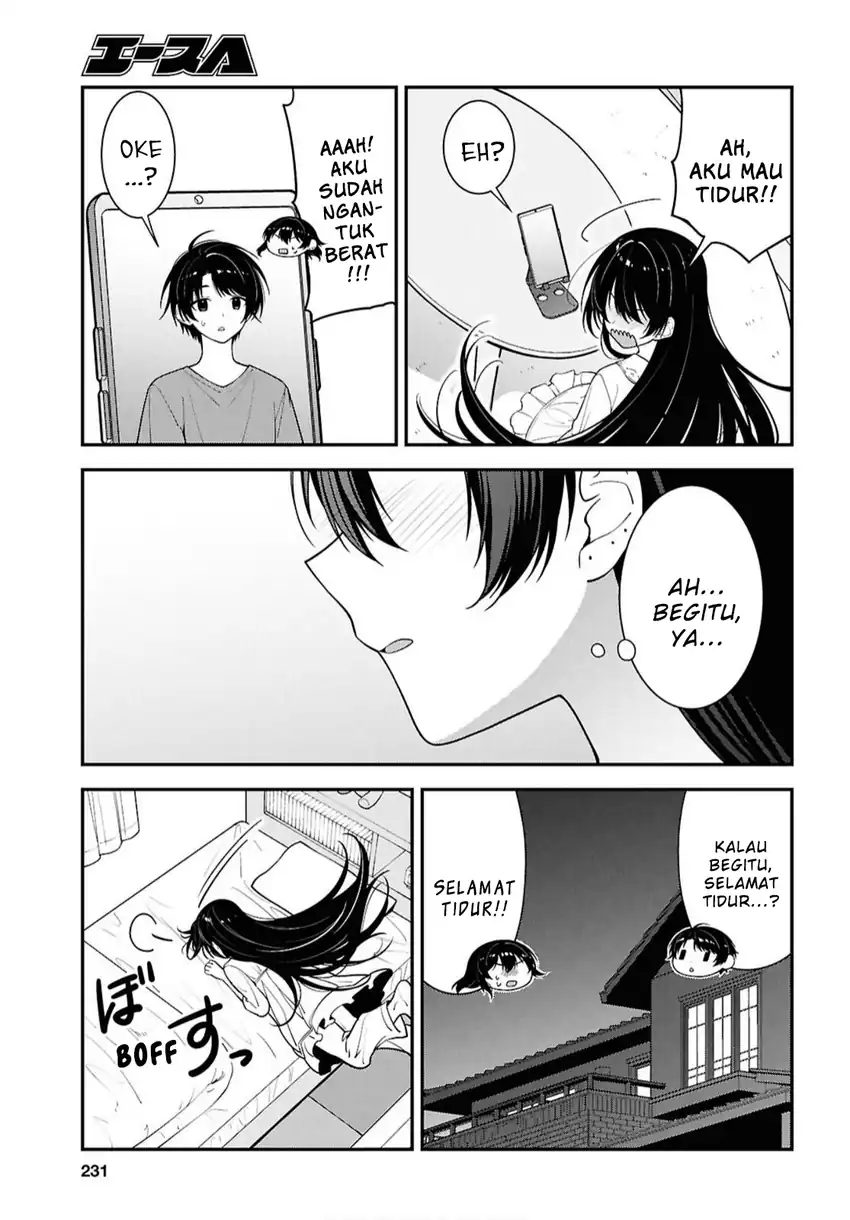 Tonari no Seki no Yankee Shimizu-san ga Kami o Kuroku Sometekita Chapter 17 Gambar 32