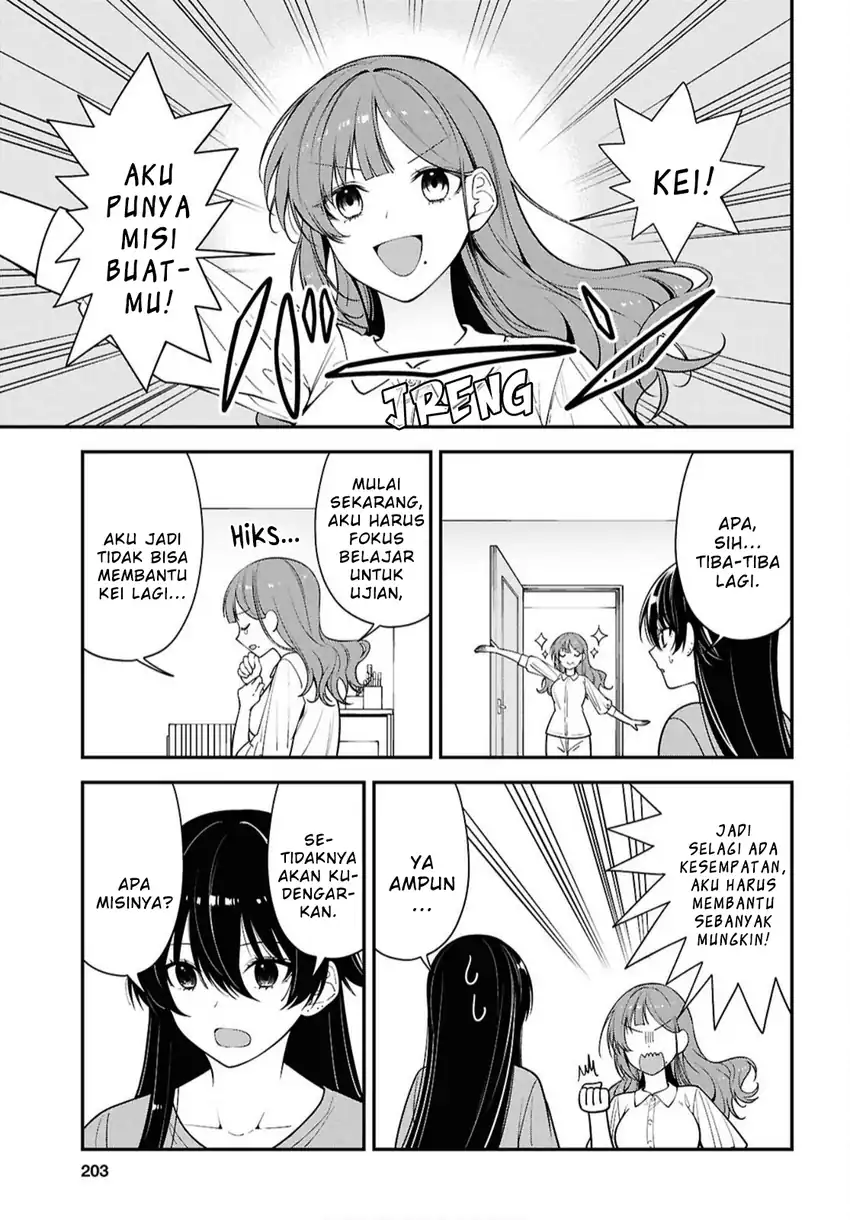 Tonari no Seki no Yankee Shimizu-san ga Kami o Kuroku Sometekita Chapter 17 Gambar 5