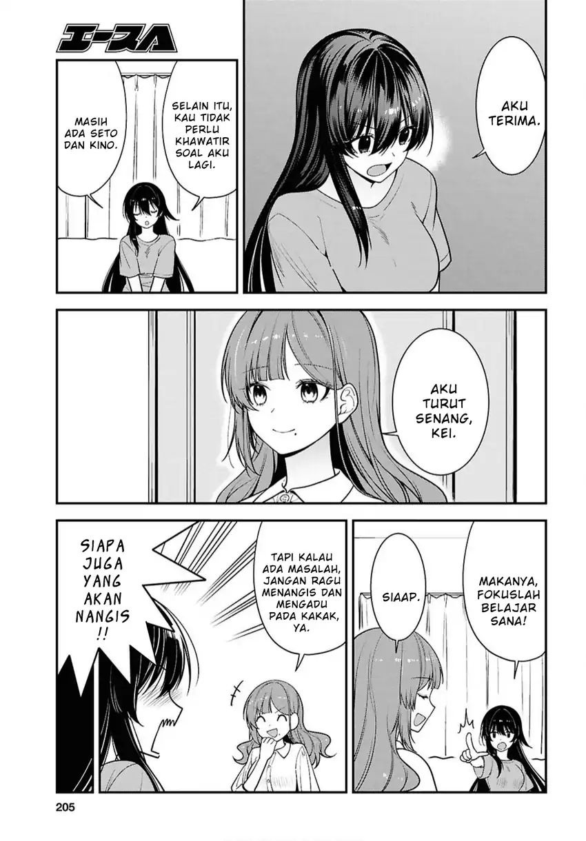 Tonari no Seki no Yankee Shimizu-san ga Kami o Kuroku Sometekita Chapter 17 Gambar 7