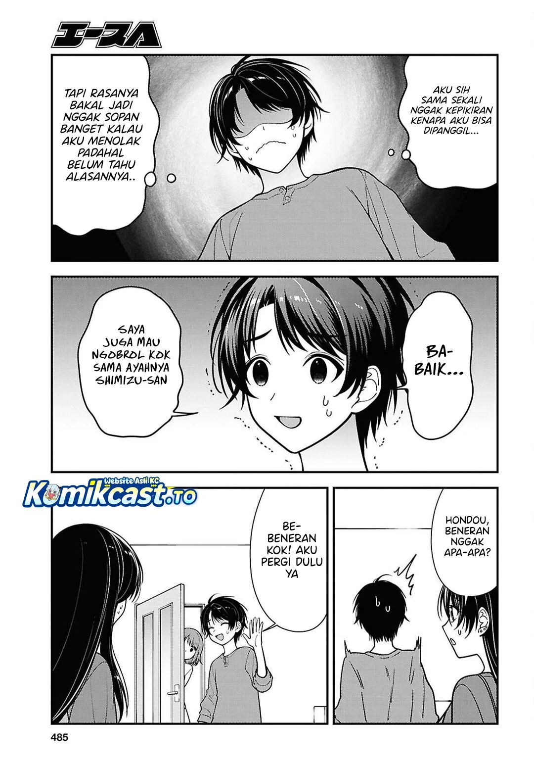 Tonari no Seki no Yankee Shimizu-san ga Kami o Kuroku Sometekita Chapter 18 Gambar 12