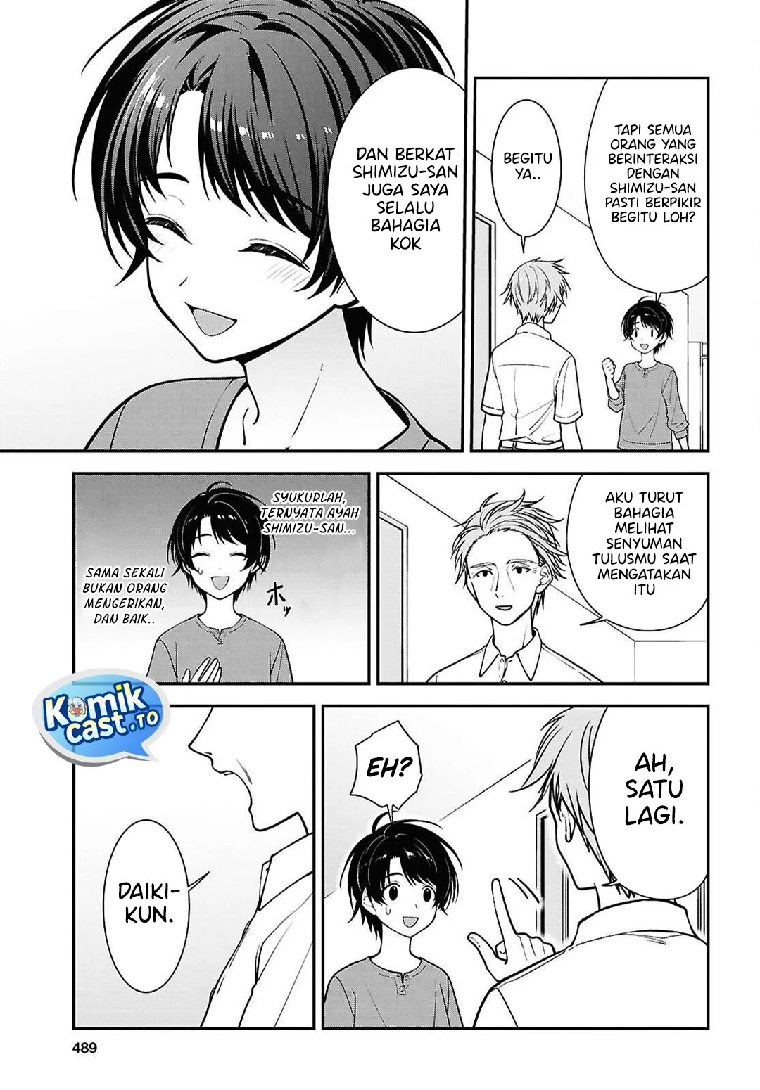 Tonari no Seki no Yankee Shimizu-san ga Kami o Kuroku Sometekita Chapter 18 Gambar 16