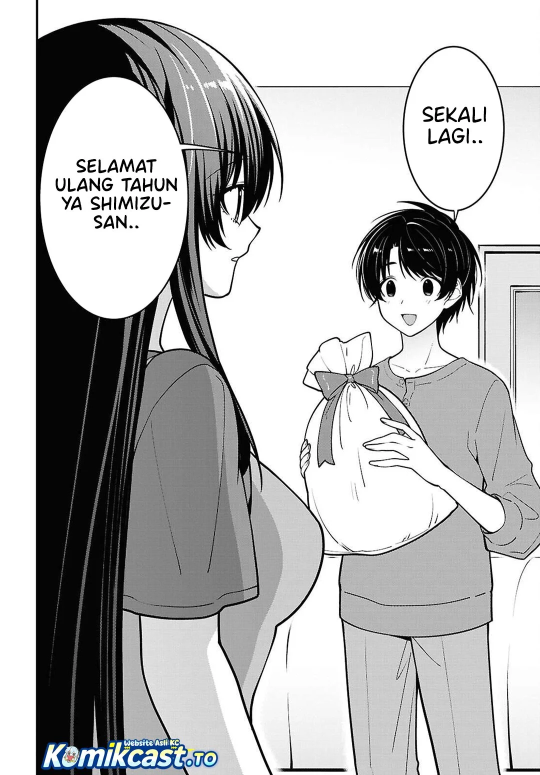 Tonari no Seki no Yankee Shimizu-san ga Kami o Kuroku Sometekita Chapter 18 Gambar 21