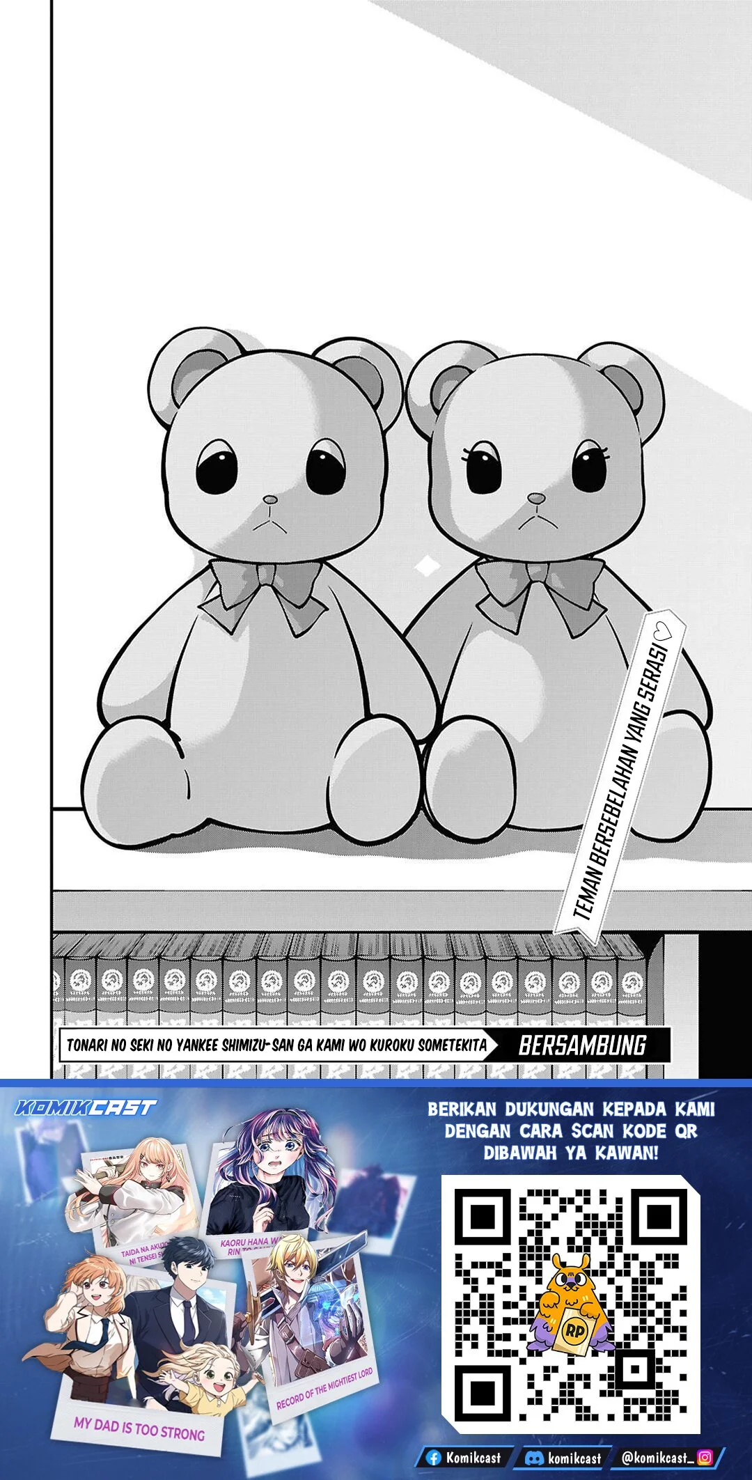 Tonari no Seki no Yankee Shimizu-san ga Kami o Kuroku Sometekita Chapter 18 Gambar 32