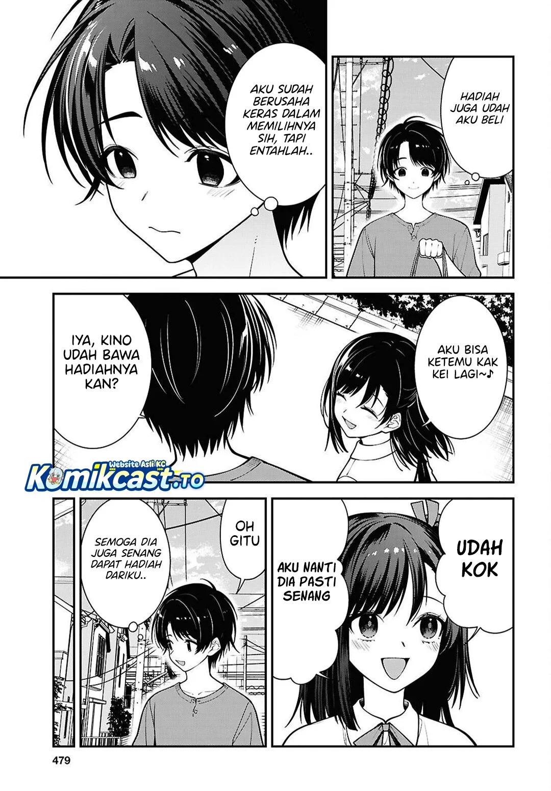 Tonari no Seki no Yankee Shimizu-san ga Kami o Kuroku Sometekita Chapter 18 Gambar 6