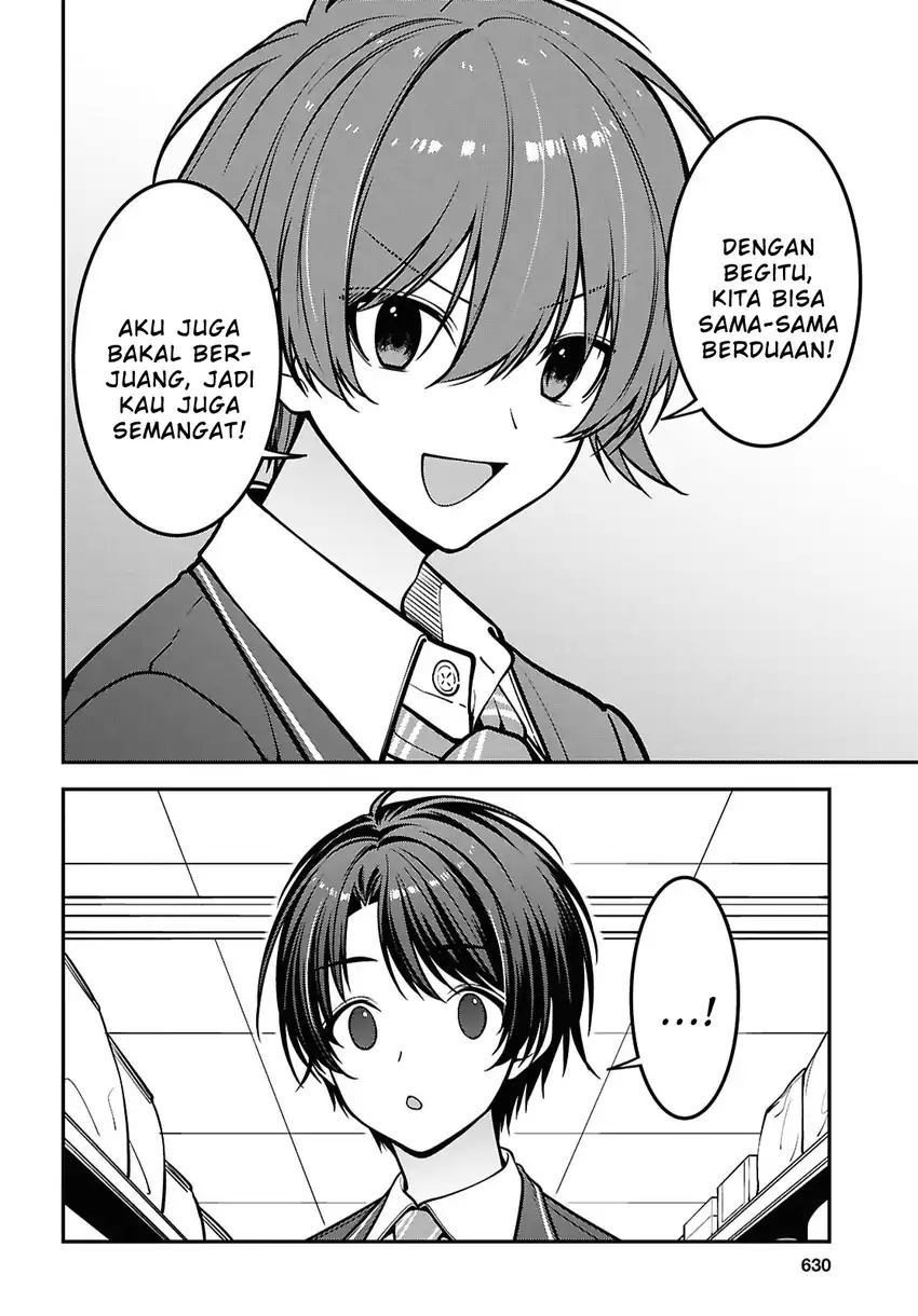 Tonari no Seki no Yankee Shimizu-san ga Kami o Kuroku Sometekita Chapter 19 Gambar 22