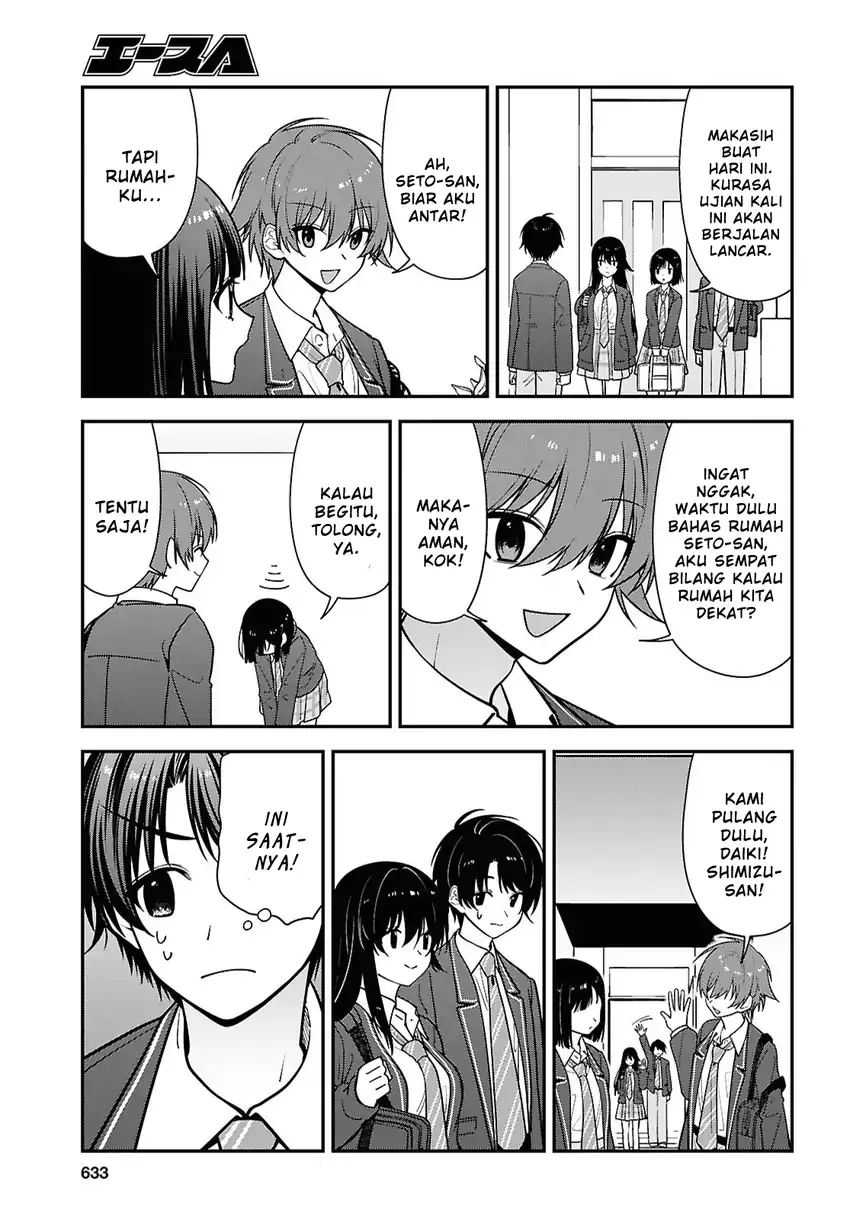 Tonari no Seki no Yankee Shimizu-san ga Kami o Kuroku Sometekita Chapter 19 Gambar 25