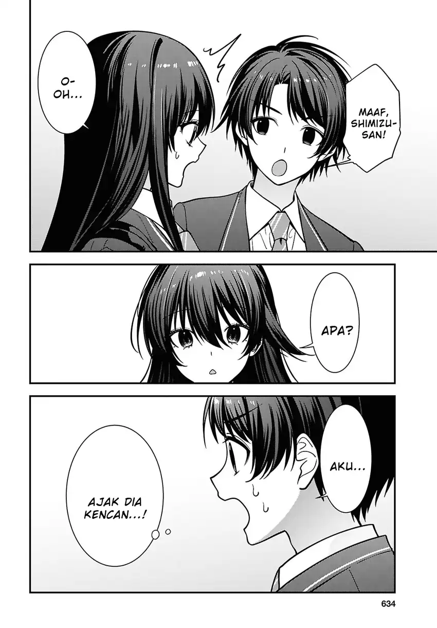 Tonari no Seki no Yankee Shimizu-san ga Kami o Kuroku Sometekita Chapter 19 Gambar 26