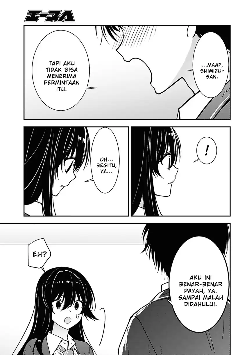 Tonari no Seki no Yankee Shimizu-san ga Kami o Kuroku Sometekita Chapter 19 Gambar 30