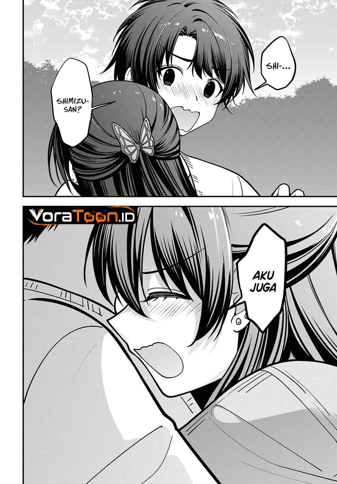 Tonari no Seki no Yankee Shimizu-san ga Kami o Kuroku Sometekita Chapter 22 Gambar 21