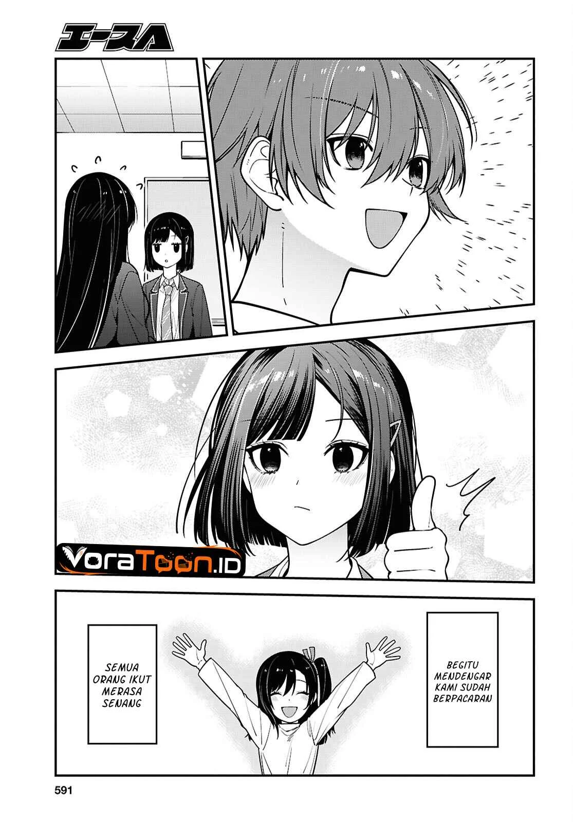Tonari no Seki no Yankee Shimizu-san ga Kami o Kuroku Sometekita Chapter 22 Gambar 26