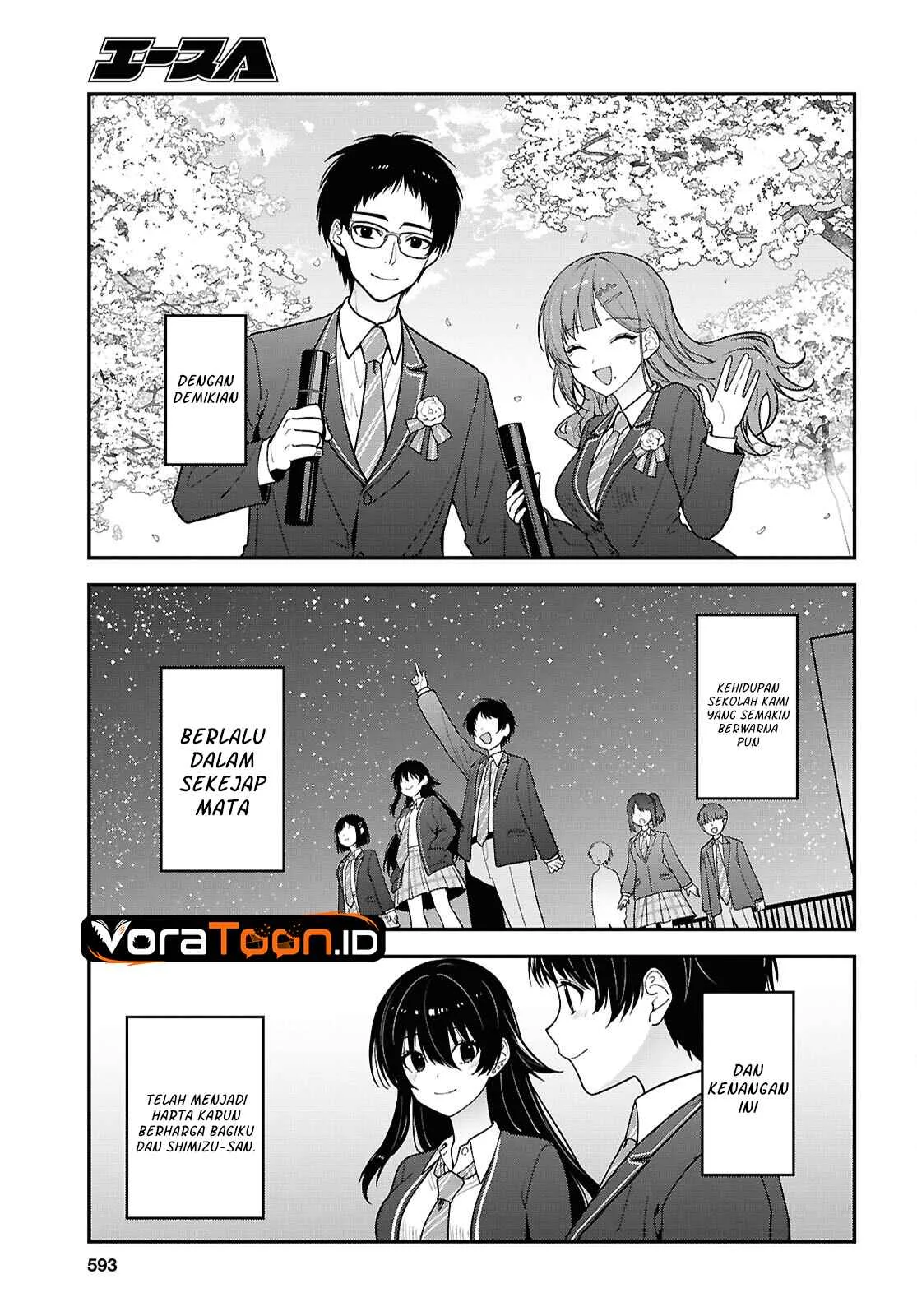 Tonari no Seki no Yankee Shimizu-san ga Kami o Kuroku Sometekita Chapter 22 Gambar 28