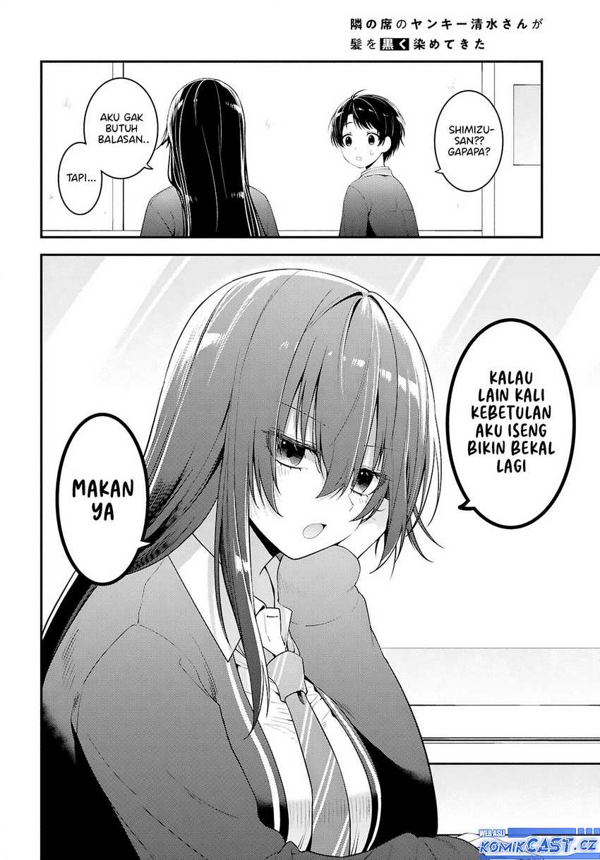 Tonari no Seki no Yankee Shimizu-san ga Kami o Kuroku Sometekita Chapter 3 Gambar 32