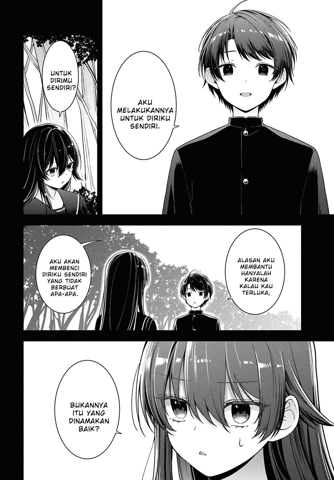 Tonari no Seki no Yankee Shimizu-san ga Kami o Kuroku Sometekita Chapter 4 Gambar 21