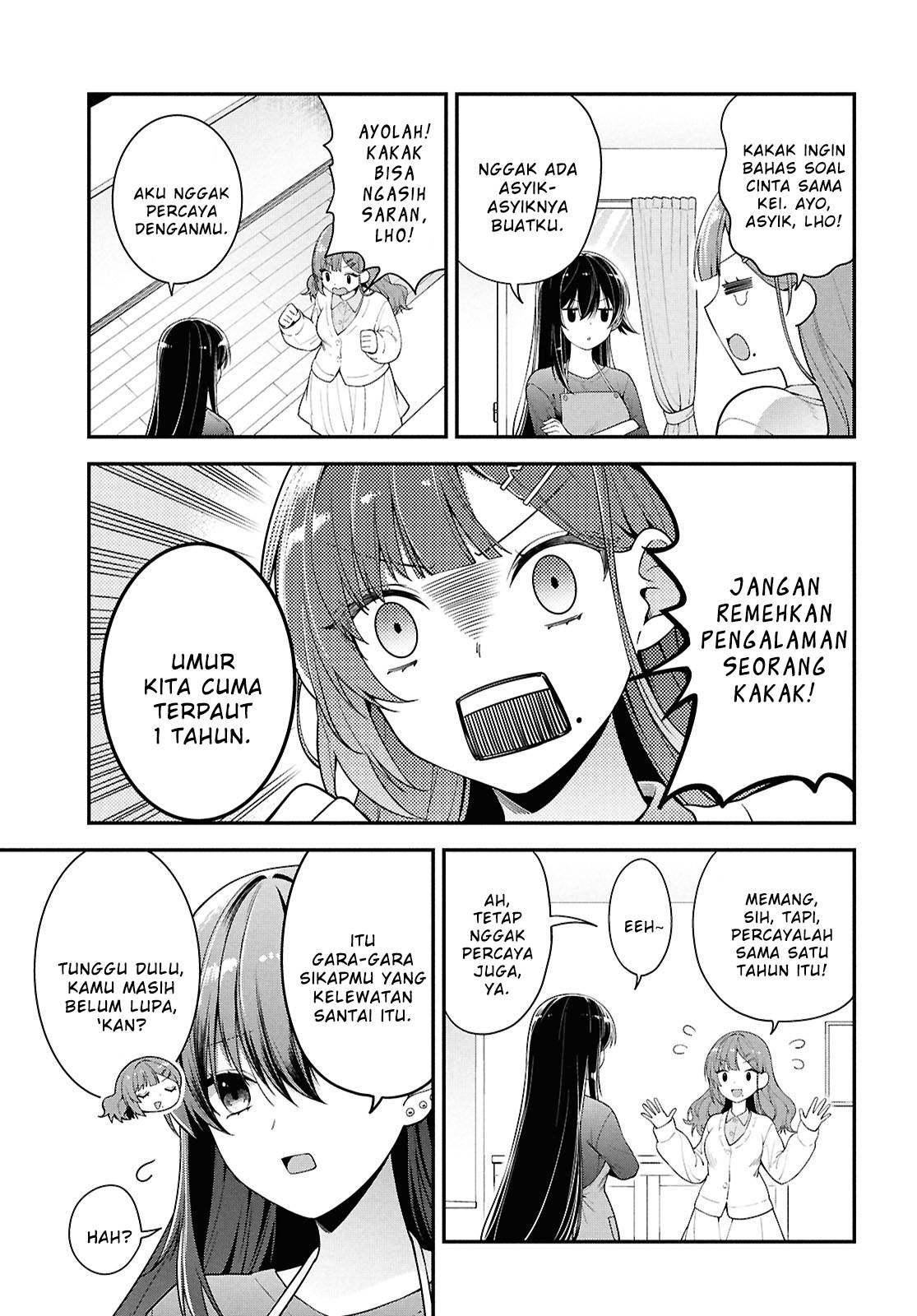Tonari no Seki no Yankee Shimizu-san ga Kami o Kuroku Sometekita Chapter 4 Gambar 5