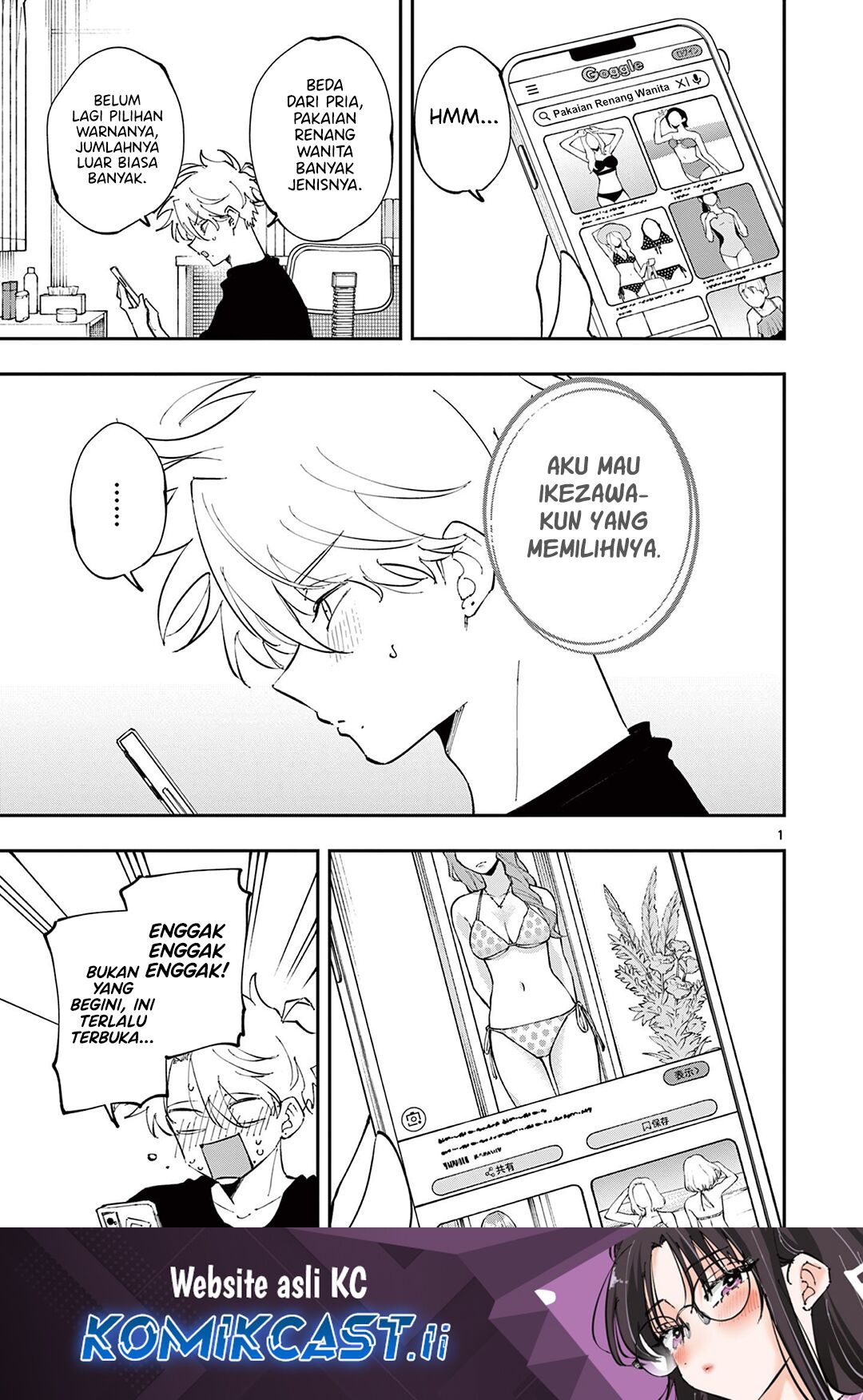 Baca Komik Tonari no Seki no Yatsu ga Souiu Me de Mitekuru Chapter 61 Gambar 1