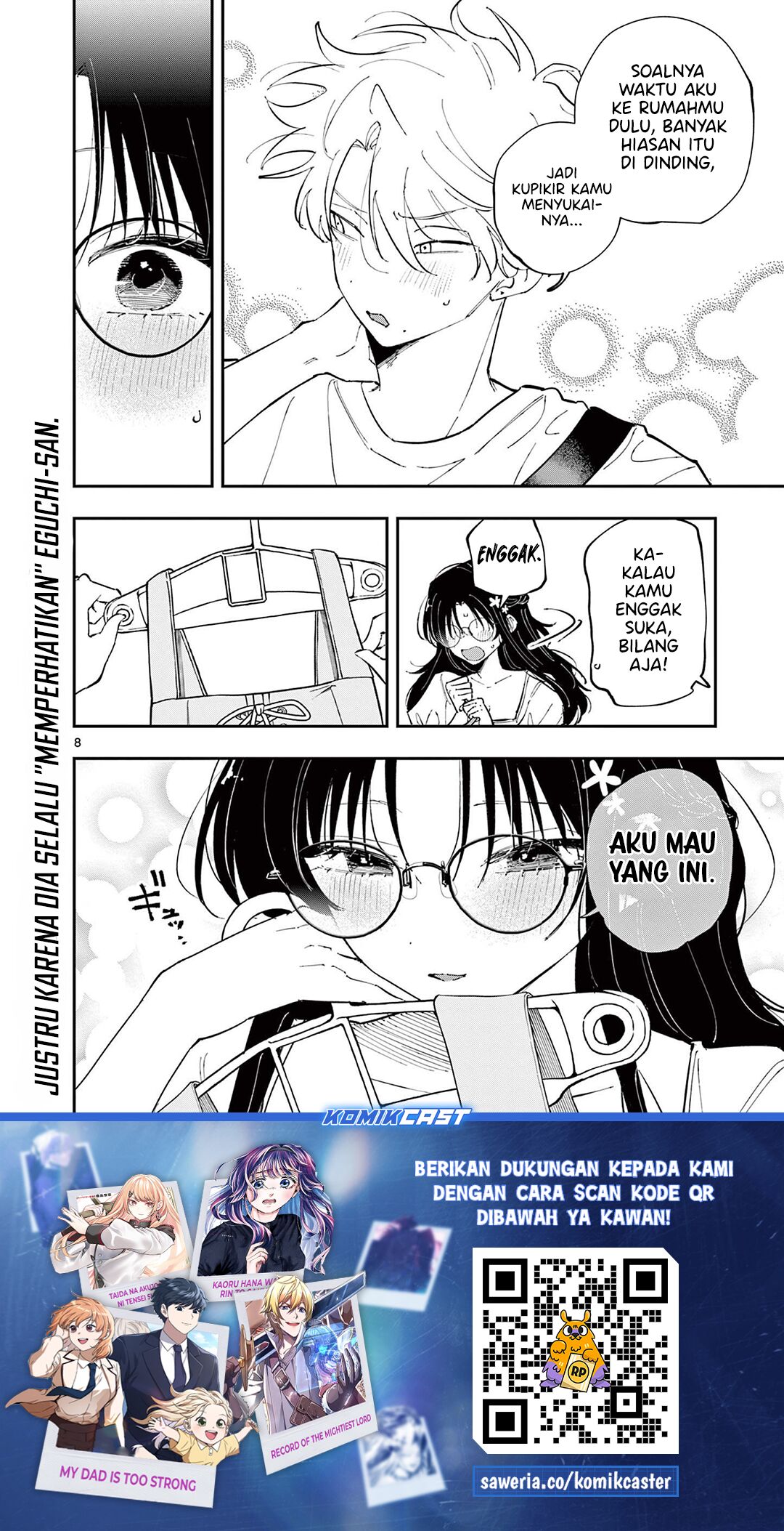 Tonari no Seki no Yatsu ga Souiu Me de Mitekuru Chapter 62 Gambar 8