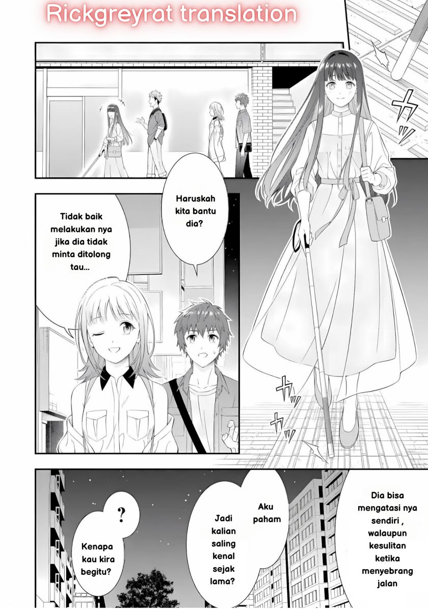 Toumei na Yoru ni Kakeru-kun to, Me ni Mienai Koi wo Shita. Chapter 1 Gambar 13