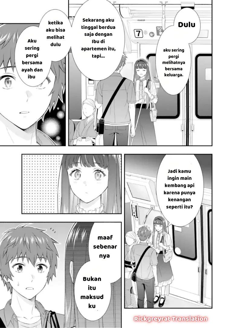 Toumei na Yoru ni Kakeru-kun to, Me ni Mienai Koi wo Shita. Chapter 4.1 Gambar 6