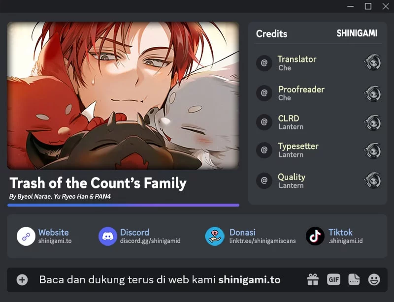 Komik Trash of the Count’s Family Chapter 166 gambar nomor 1
