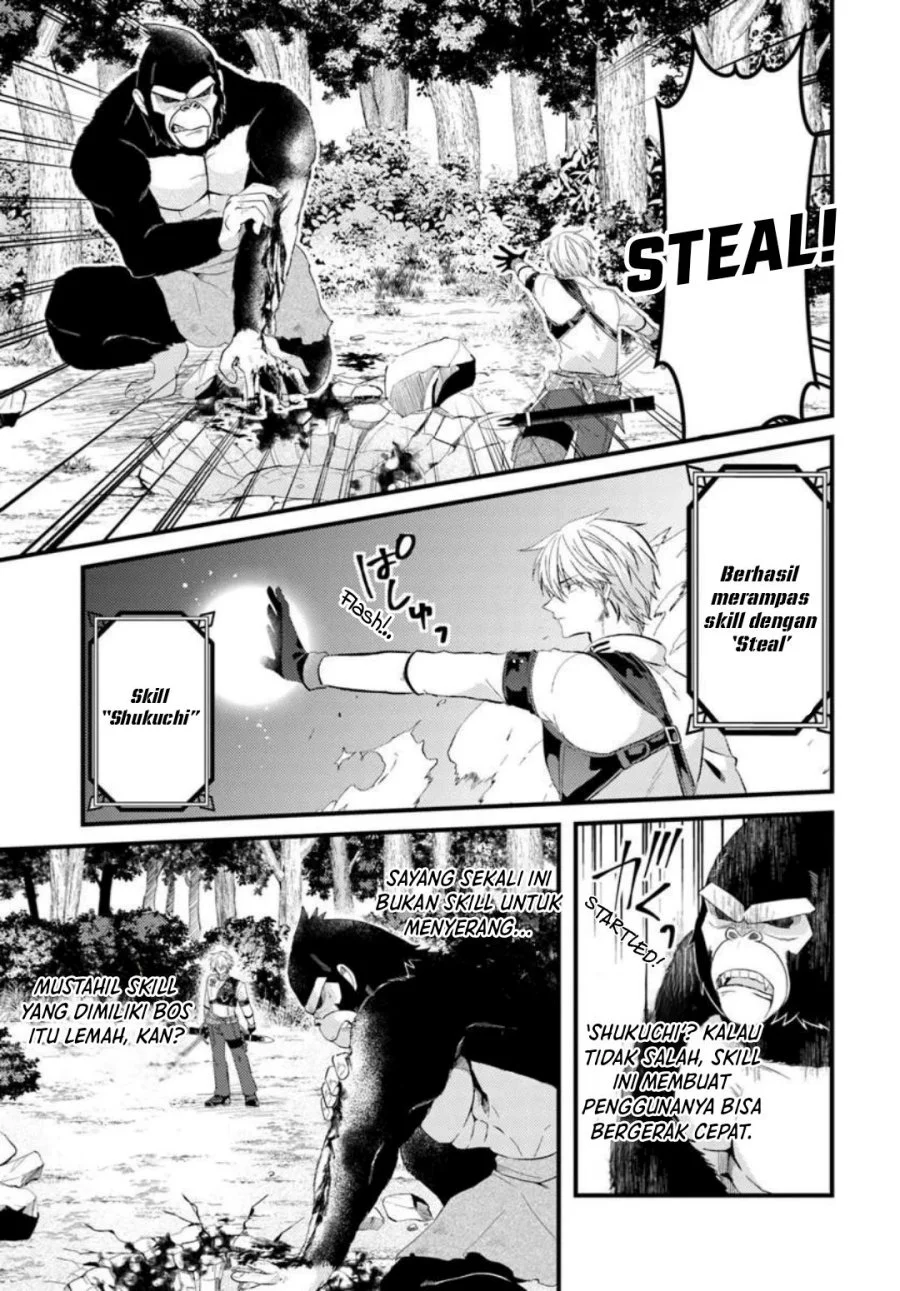 Tsuihou-kei no Akuyaku Party no Leader ni Tensei shita node, Zamaa sareru mae ni Jibun wo Tsuihou shimashita. ~Skill wo Ubau 'Steal' tte Akuyaku-sugiru kedo Tsuyosugiru . Chapter 4.2 halaman 8