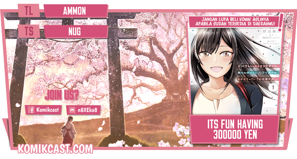 Baca Komik Tsuki 50-man moratte mo Ikigai no nai Tonari no Onee-san ni 30-man de Yatowarete “Okaeri” tte Iu Oshigoto ga Tanoshii Chapter 16.1 Gambar 1