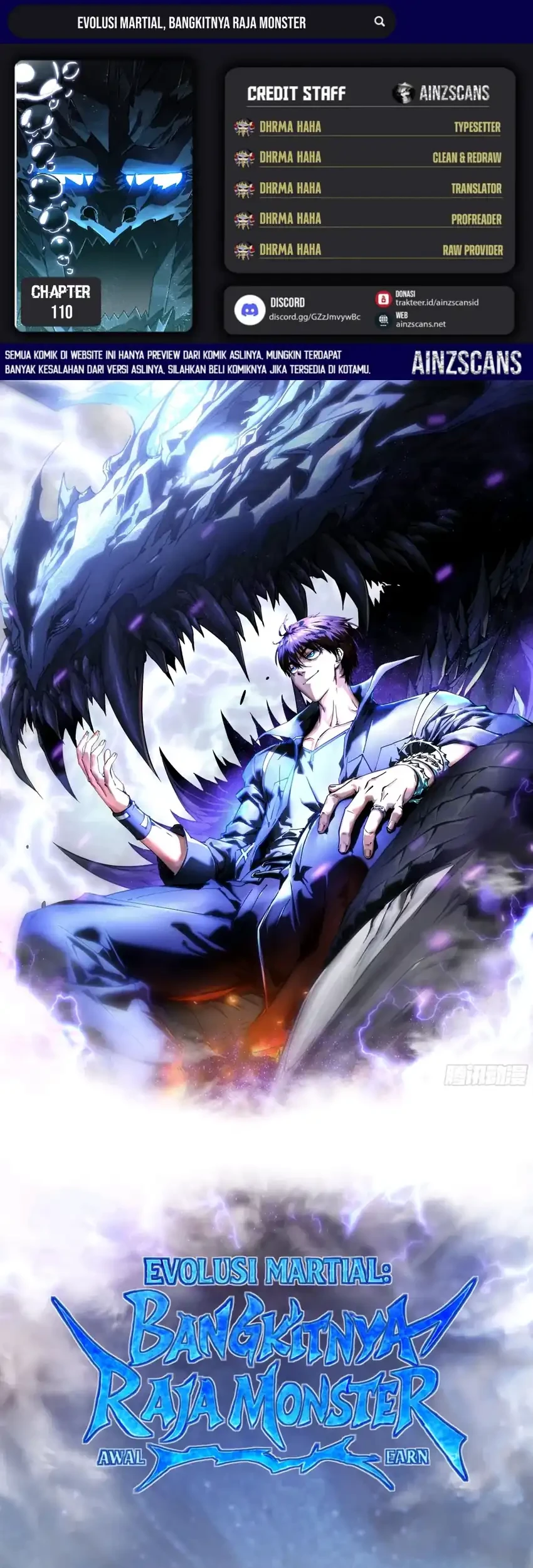 Komik Ultimate Martial Evolution: Begin by Awakening the King of Monsters Chapter 110 gambar 1