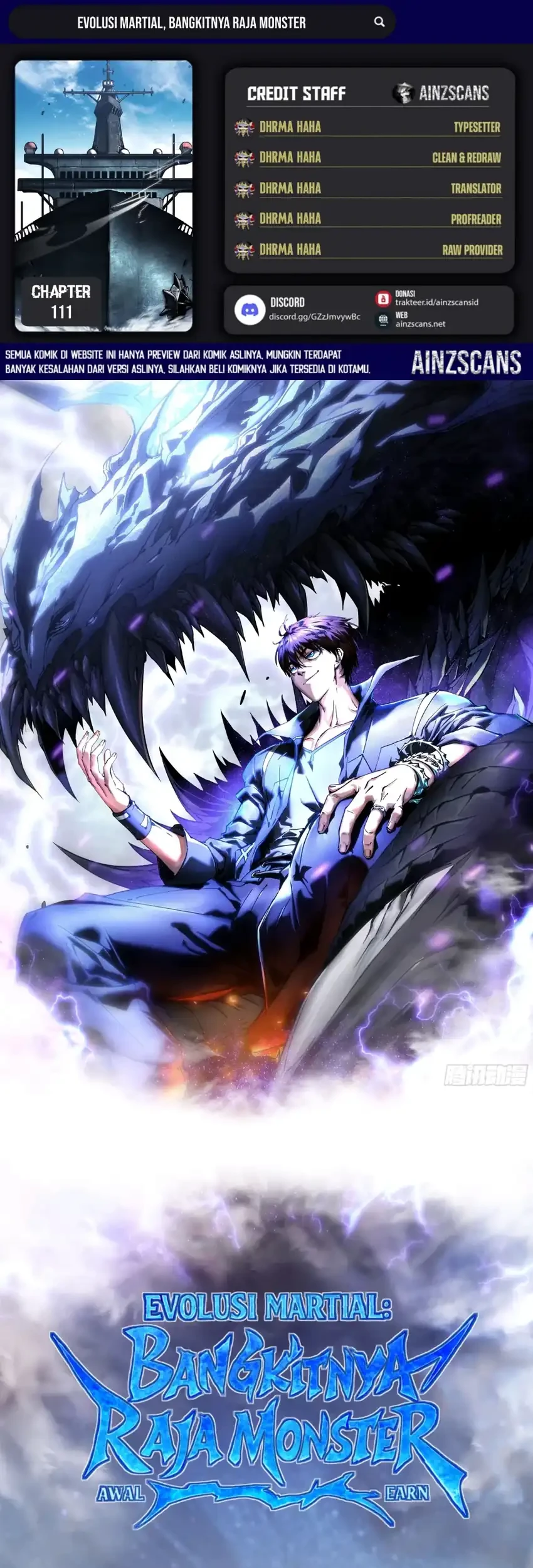 Komik Ultimate Martial Evolution: Begin by Awakening the King of Monsters Chapter 111 gambar 1