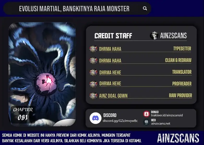 Komik Ultimate Martial Evolution: Begin by Awakening the King of Monsters Chapter 81 gambar nomor 1