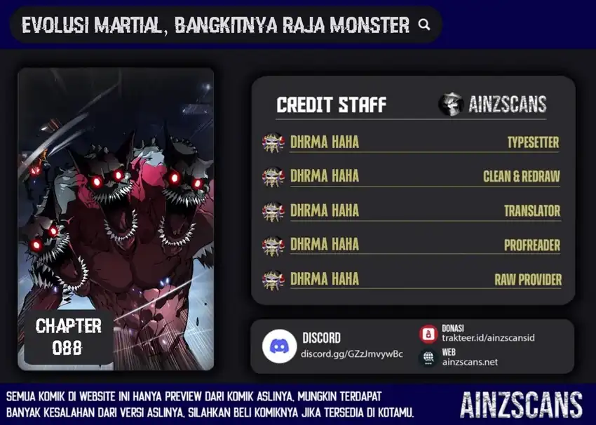 Komik Ultimate Martial Evolution: Begin by Awakening the King of Monsters Chapter 88 gambar nomor 1