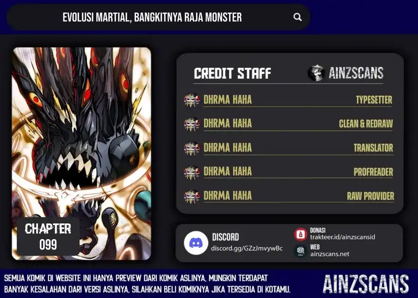 Komik Ultimate Martial Evolution: Begin by Awakening the King of Monsters Chapter 99 gambar 1