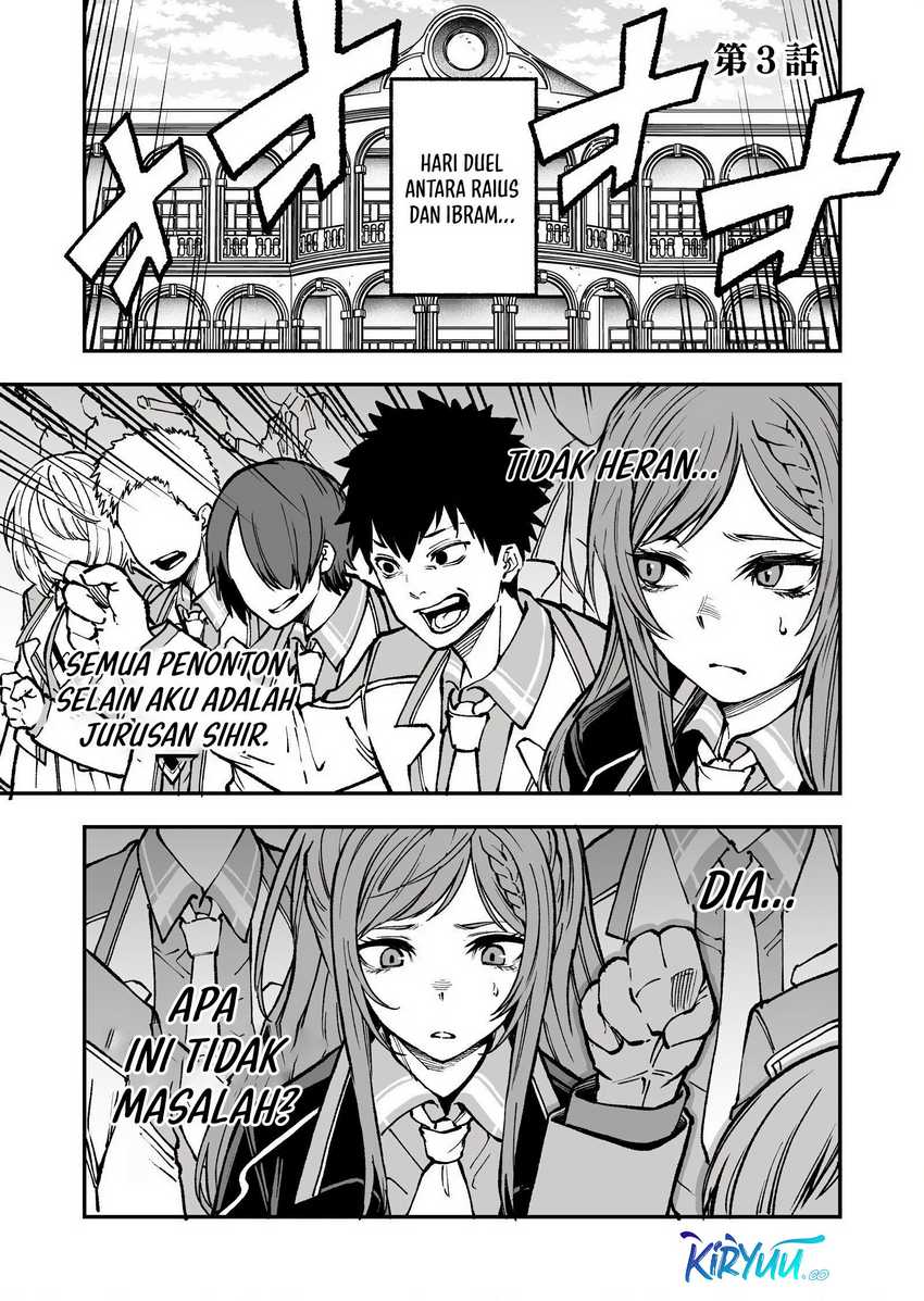 Baca Manga Umarekawatta Kensei, Kenshi ga Reiguu sareru Majutsu Shijou Shugi no Gakuen de Musou suru Chapter 3 Gambar 2