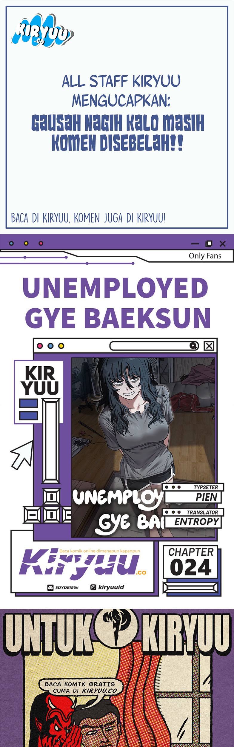 Baca Komik Unemployed Gye Baek Soon Chapter 24 Gambar 1