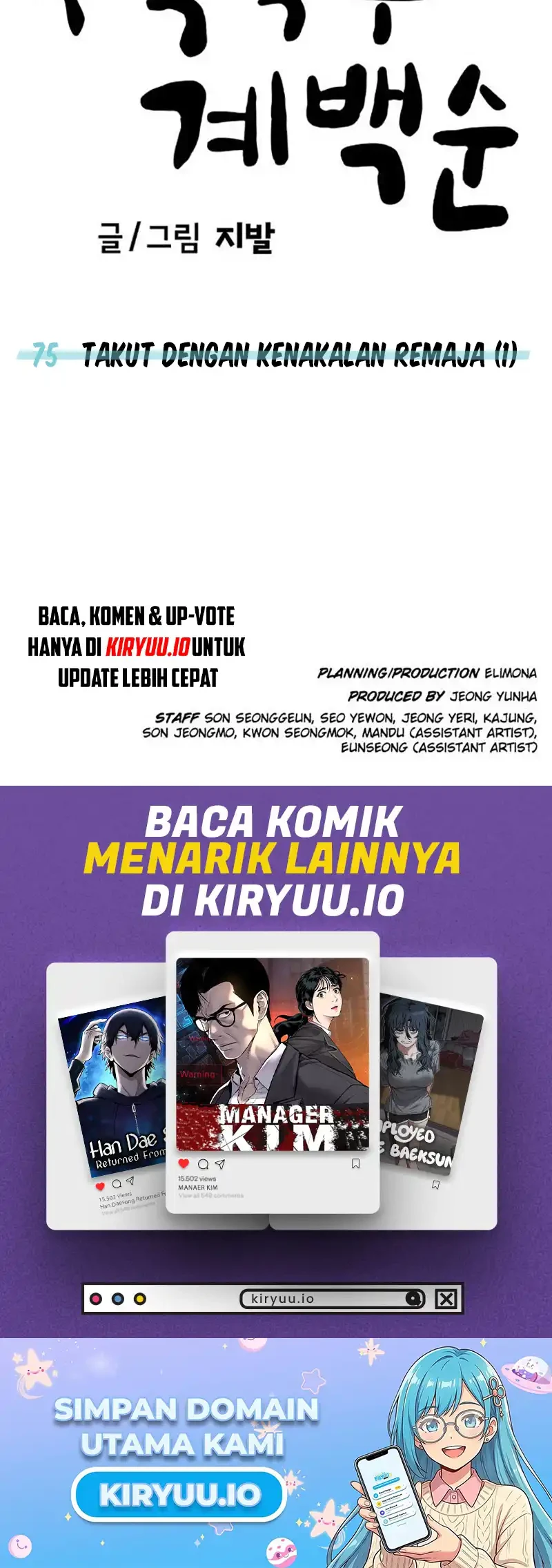 Unemployed Gye Baek Soon Chapter 75 Gambar 52