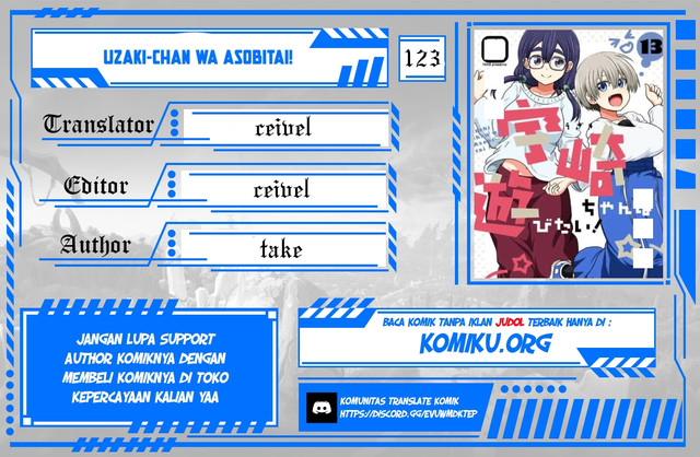 Baca Komik Uzaki-chan wa Asobitai! Chapter 123 Gambar 1