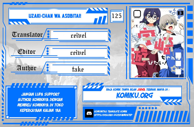 Baca Komik Uzaki-chan wa Asobitai! Chapter 125 Gambar 1