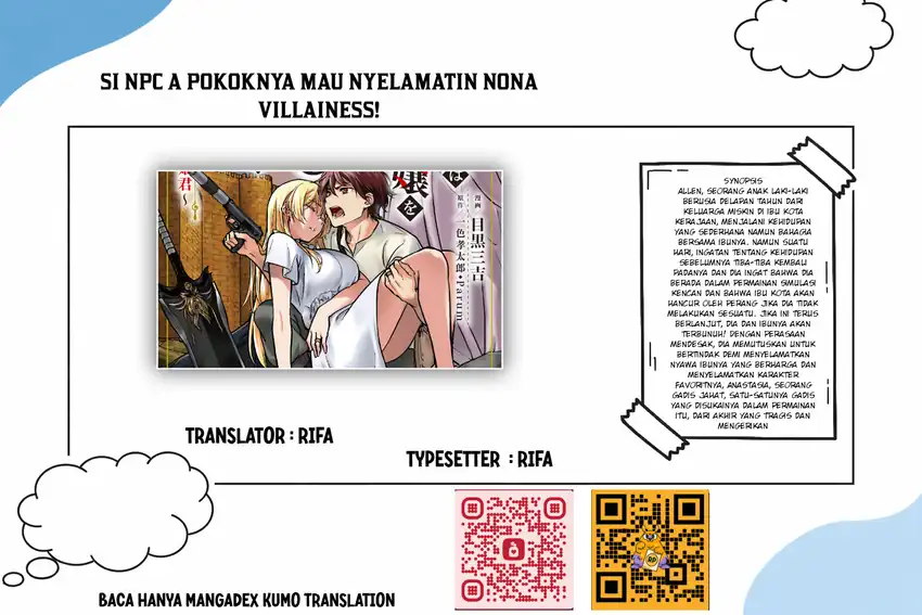 Komik Villager A Wants to Save the Villainess no Matter What! Chapter 47.1 gambar 1