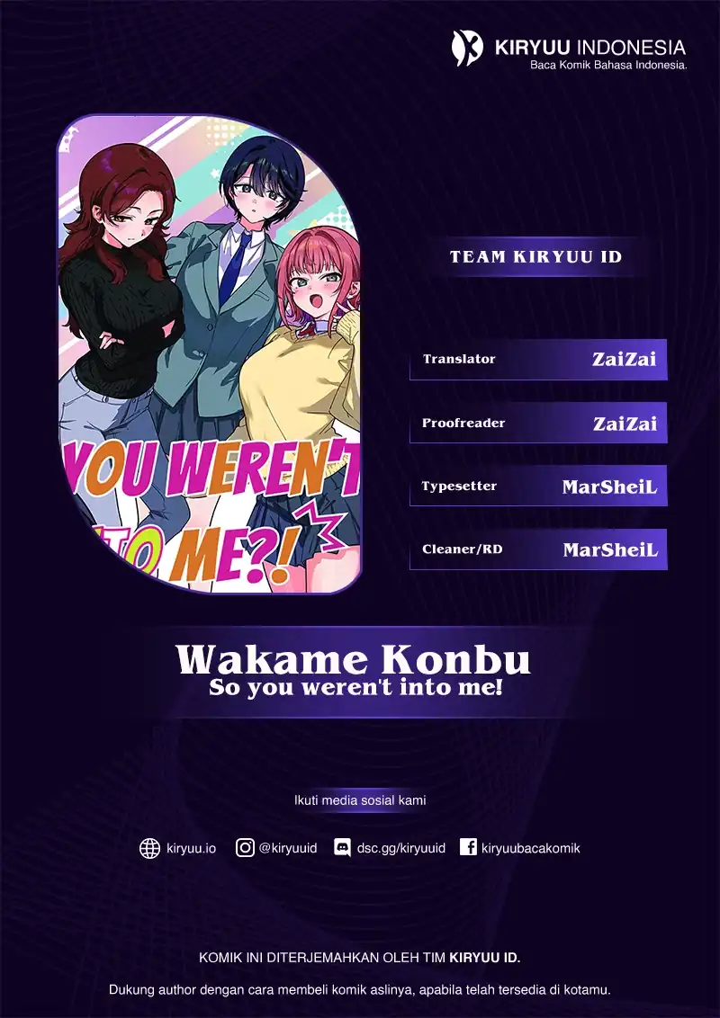 Komik Watashi no Koto Suki ja Nakatta no ka yo!? Chapter 9 gambar 1