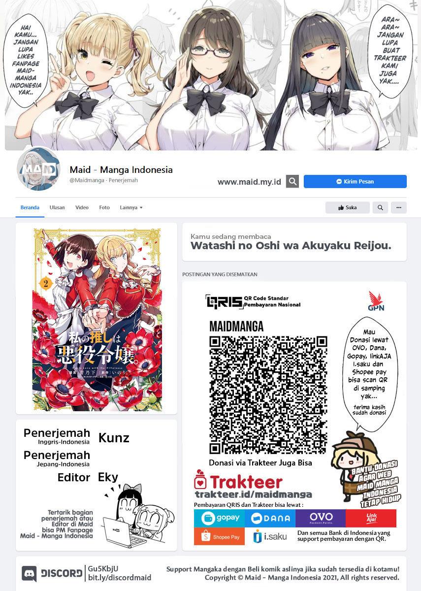 Baca Manga Watashi no Oshi wa Akuyaku Reijou. Chapter 29 Gambar 2