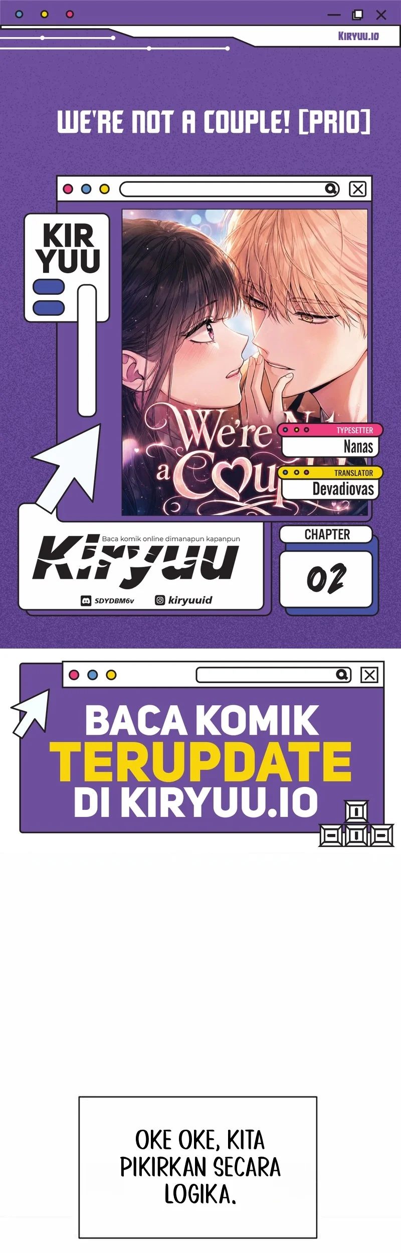 Komik We're Not a Couple! Chapter 2 gambar 1