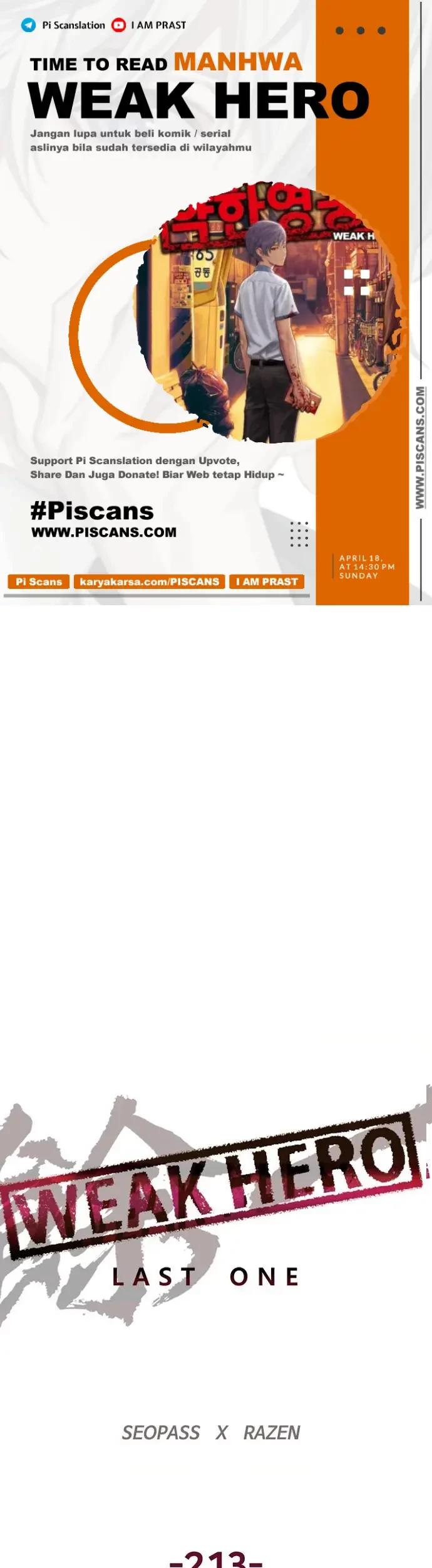 Komik Weak Hero Chapter 213.1 gambar nomor 1