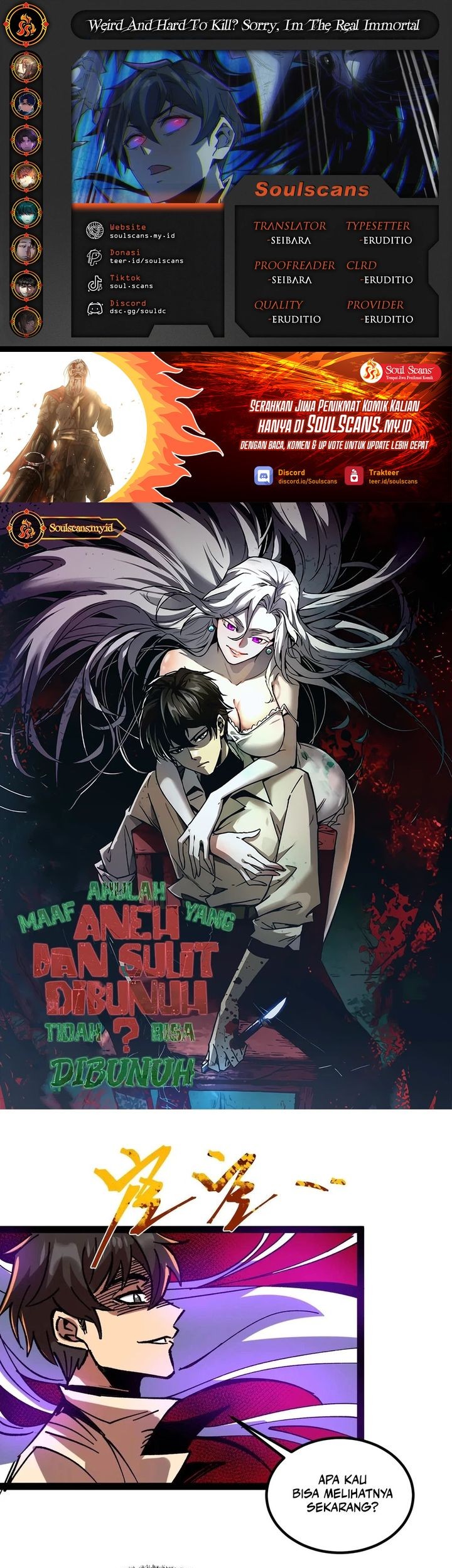 Baca Komik Weird and Hard to Kill? Sorry, I’m the Real Immortal Chapter 52 Gambar 1